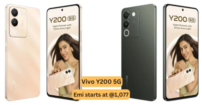 Vivo Y200 5G, Specifications, Emi, Discount offers.